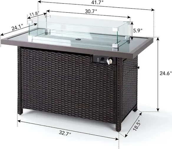 The Fire Table - LPG Gase (Household) - For Indoors & Outdoors