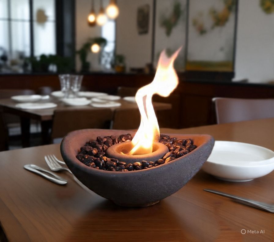 Zinnia - Portable Fire Pit for Indoors & Outdoors